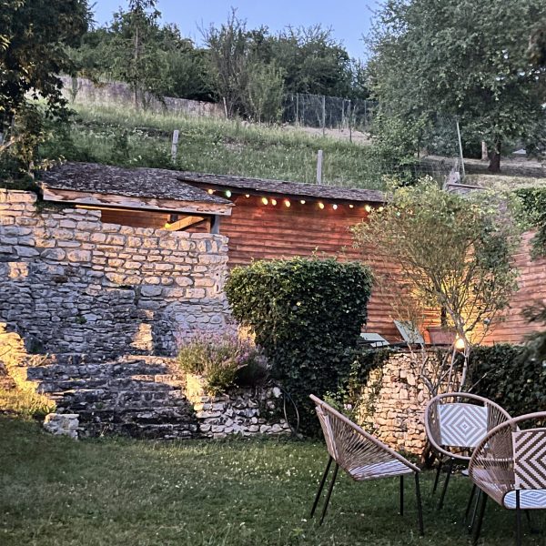 Maison La Fugue Jardin soir